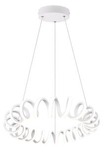 Lampada a Sospensione da Interno a LED in Metallo Bianco Opaco