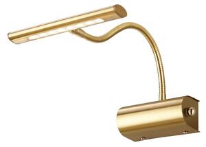 Applique da Interno a LED in Metallo Ottone Satinato