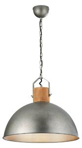 Lampada a Sospensione da Interno E27 in Metallo Nickel Anticato