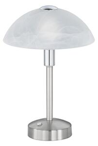 Lampada tavolo da Interno a LED in Metallo Nickel Opaco