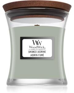 Woodwick Smoked Jasmine candela profumata con stoppino in legno 85 g