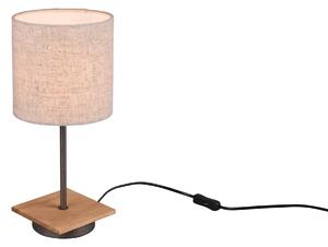 Lampada tavolo da Interno a LED in Metallo Nickel Opaco