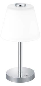 Lampada tavolo da Interno a LED in Metallo Cromo