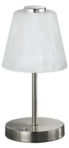 Lampada tavolo da Interno a LED in Metallo Nickel Opaco
