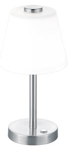 Lampada tavolo da Interno a LED in Metallo Nickel Opaco