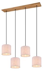 Lampada a Sospensione da Interno a LED in Metallo Nickel Opaco