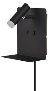 Applique da Interno a LED in Metallo Nero Opaco