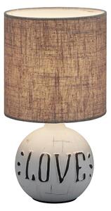 Lampada tavolo da Interno E14 in Ceramica Grigio