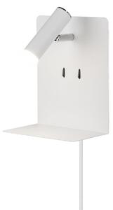 Applique da Interno a LED in Metallo Bianco Opaco
