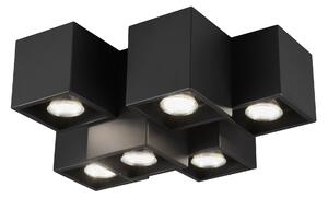 Plafoniera da Interno a LED in Metallo Nero Opaco
