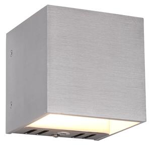 Applique da Interno a LED in Metallo Alluminio Spazzolato