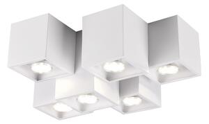 Plafoniera da Interno a LED in Metallo Bianco Opaco