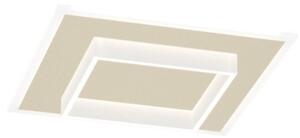 Plafoniera moderna top light wish 1223 50 led cct switch metallo - Top Light