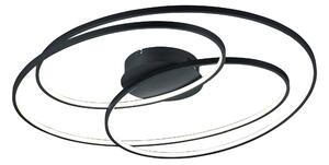Plafoniera da Interno a LED in Metallo Nero Opaco