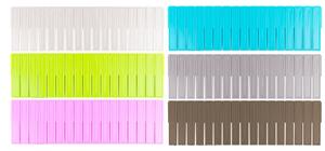 Set 2 Divisori Organizer 130x435mm Componibili per Cassetti in Plastica Verde