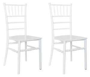 Set 2 Sedie 39x40x91 cm di Chiavari Design Classico Bianche