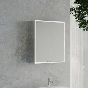 Specchio da bagno a cubo Kronenbach 2.0, da montare a parete, con 2 ante, 60 cm