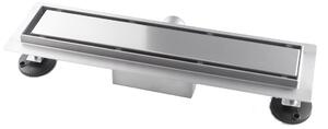 Canalina di Scarico 40x7 cm Piastrellabile in acciaio inox a Pavimento Bonussi