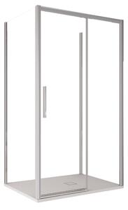 Box Doccia 3 Lati 70x100x70 cm 1 anta Scorrevoe in Cristallo trasparente 6mm H195 Bonussi eliane