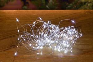 Set 2 Mini Luci di Natale 50 Led 3 Metri Uso interno