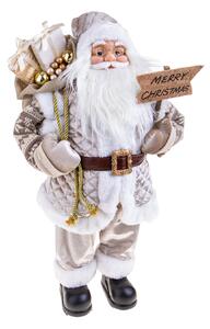 Babbo Natale con Sacco Doni H80 cm Champagne