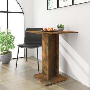 Tavolo da Bistrot Rovere Fumo 60x60x75cm in Legno Multistrato