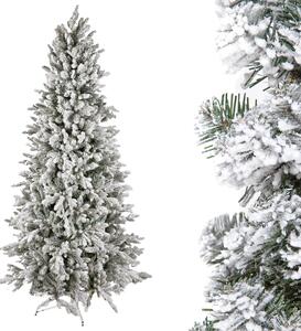 Albero di Natale Artificiale H230 cm Abete Cervino con Neve 1026 Tips Verde