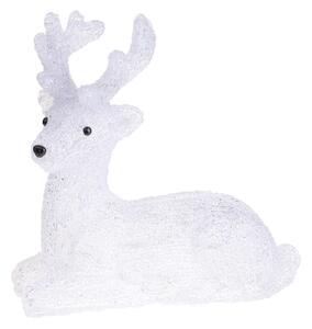 Renna con 50 Led.H38 cm in Plastica