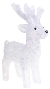Renna con 50 Led H32 cm in Plastica