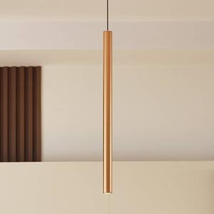 Lindby Lampada a sospensione LED Lumaro, oro, 55 cm, 48V, dimmerabile