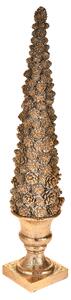 Albero Su Piedistallo H54 cm Oro