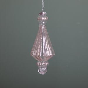 Set 4 Decoro Ss Goccia H15 cm Champagne