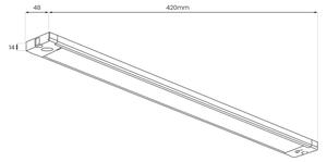 LED Lampada sottopensile LED/12W/230V CCT 42 cm bianca