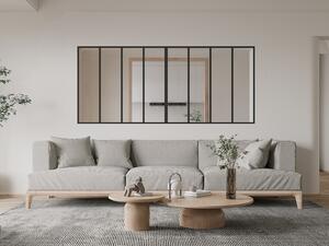 Vetrata Atelier L240 x H105 cm (L x H) in Alluminio termolaccato Nero - BAYVIEW