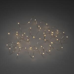 Catena luminosa a LED a goccia 100 diodi color ambra filo color rame