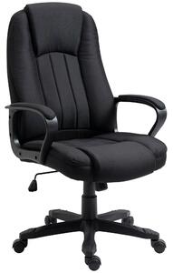 Vinsetto Poltrona da Ufficio Massaggiante ad Altezza Regolabile, 60x74x106-116cm, Nera|Aosom