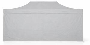 Gazebo pieghevole 4x8 m ALU Premium – profilo esagonale 50 mm, raccordi in metallo, telo 450 g/m², 4 pareti laterali chiuse, borsa con ruote - Grigio