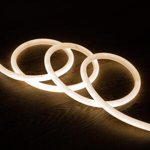 Striscia LED neon dimmerabile 220V bianco neutro rotonda 360° 9W/m taglio 100cm IP67 su misura 2 m