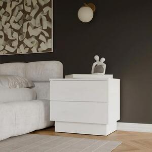 Comodino AMBER 2S, 2 cassetti, bianco
