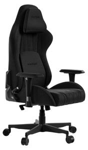 HATOR Darkside 3M Fabric, sedia da gioco universale, 110 kg, nero, poliuretano (PU), nero, acciaio