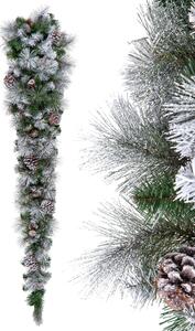 Tear Drop con Pigne innevato123 Tips dimensioni 120X50 Verde