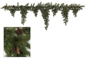 Ghirlanda di Pigne con Drop 333 Tips H270 cm Verde