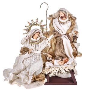 Natività Su Base H36 cm in Resina