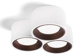 Plafoniera classica sforzin illuminazione nasso tonda t507 t508 t509 gx53 led gesso alluminio - Sforzin Illuminazione