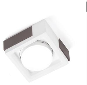 Plafoniera moderna sforzin illuminazione velia pl1 t543 t544 t545 gx53 led gesso metallo - Sforzin Illuminazione