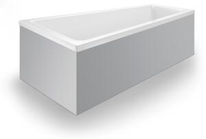 Duravit No.1 baignoire encastrée, trapèze, 1700x1000mm, 1 pente de dossier à gauche, blanc, 700508000000000, 700508000000000