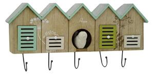 Appendino in legno 5 posti 4 cassetti casette cm 49,5x23x9,5