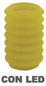 Candela led lanterna giallo fontana cm Ø13,5xh20