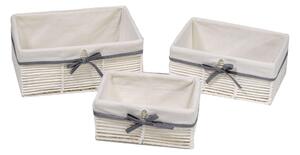 Set 3 Cassetti paper hilary bianco
