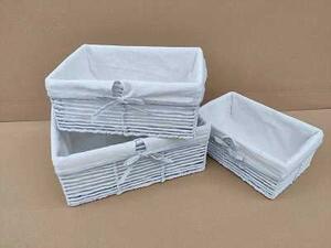 Set 3 Cassetti paper hilary bianco